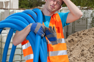 WORKERS KEEPING COOL AND ALERT IN THE SUMMER USING A COOLING PRODUCT